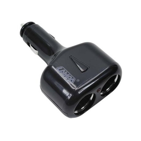 Conector de mechero 2 salidas 12/24 v.