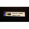 Placa de matrícula acrílica personalizada