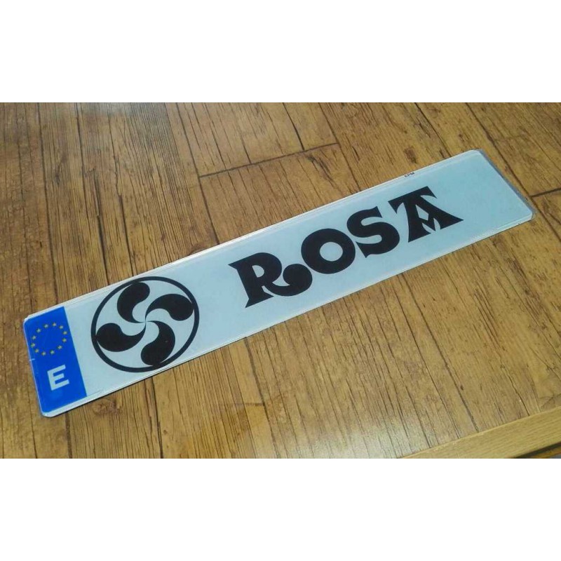 Placas de matrícula acrílicas personalizadas