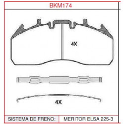 Pastillas de freno Brakerman BKM174