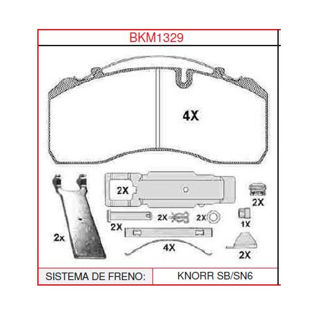 Pastillas de freno Brakerman BKM1329