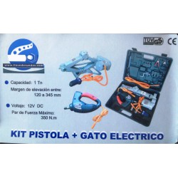 Kit gato + pistola de impacto eléctricos 1/2"