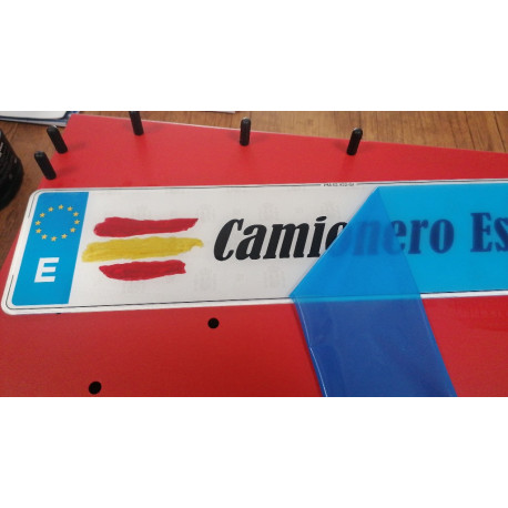 Matrícula Camionero Español