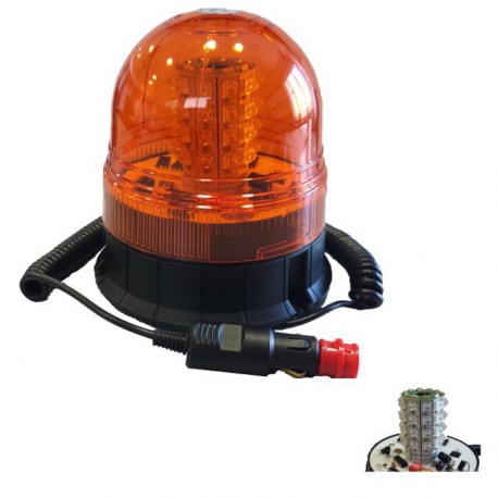 Girofaro de leds 12 - 24 v.